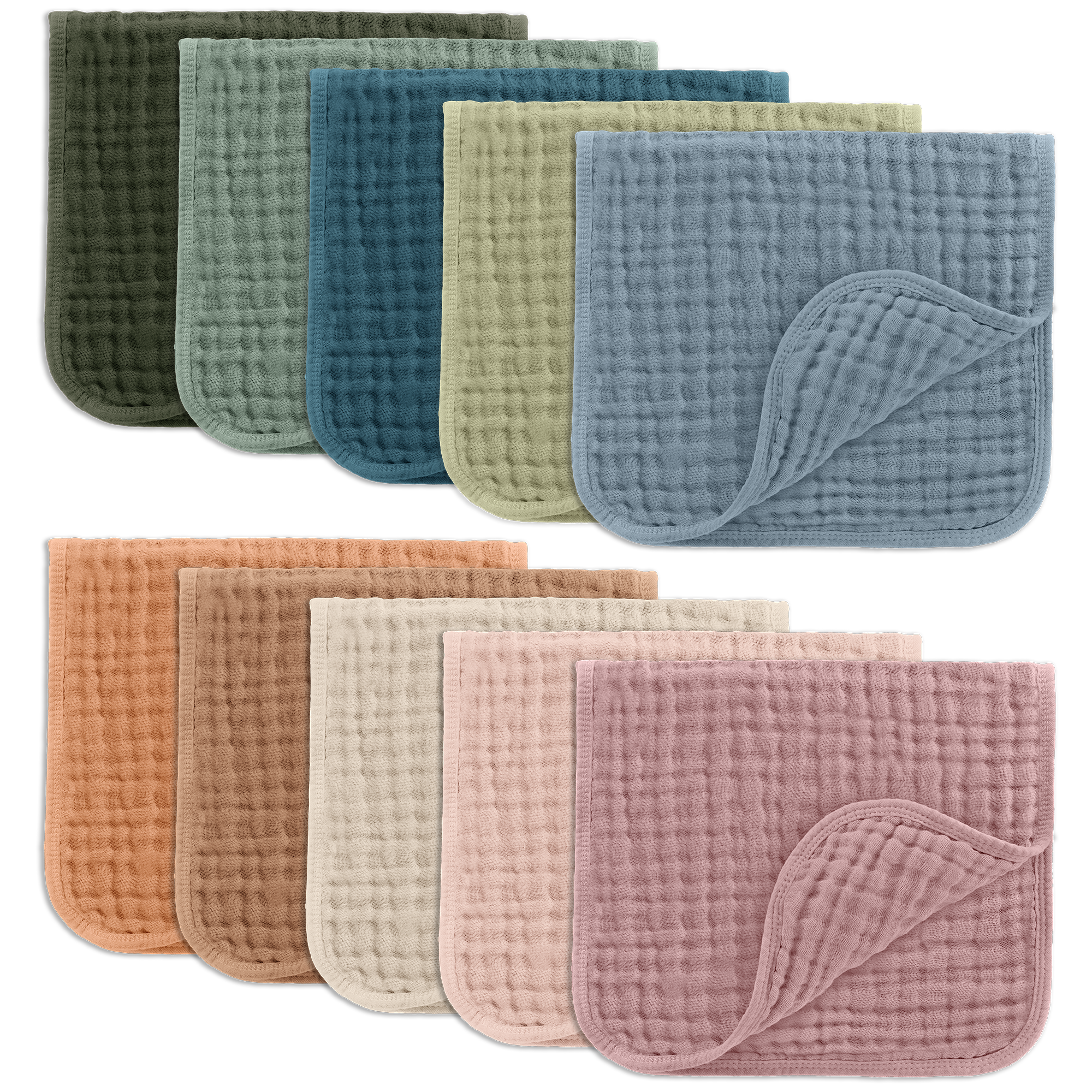 Muslin Burp Cloths by Comfy Cubs