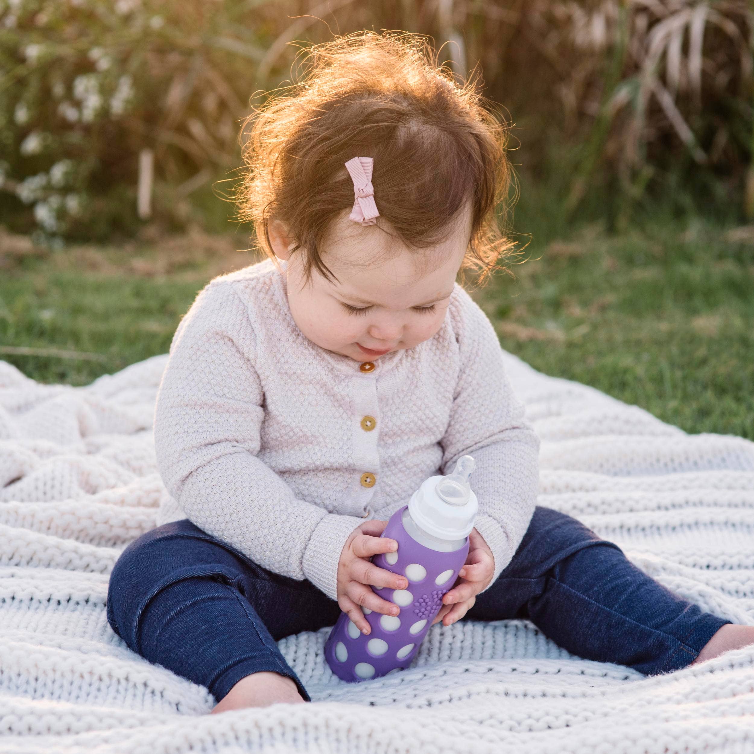 9oz Lifefactory Glass Baby Bottle