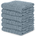 Baby Washcloths 100% Muslin Cotton by Comfy Cubs