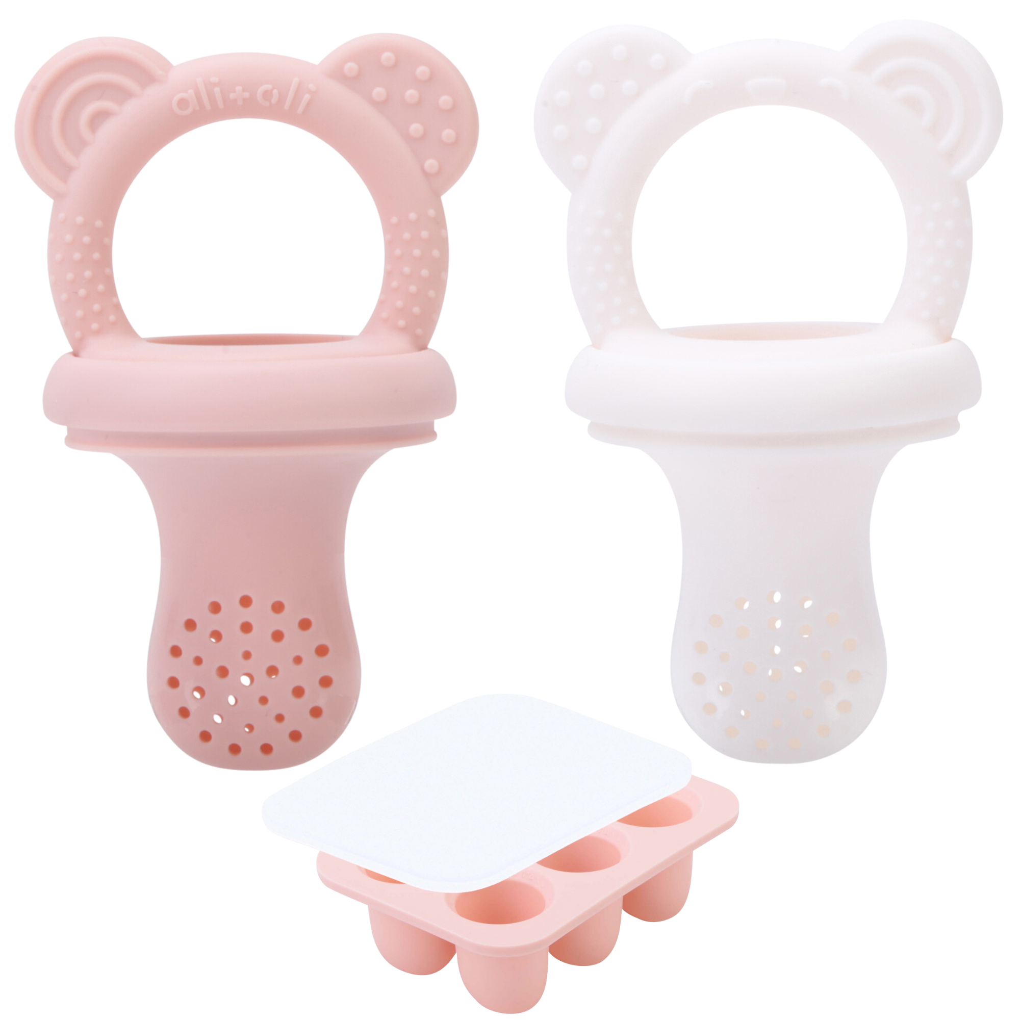 3pc Food & Fruit Pacifier Feeders with Freezer Tray