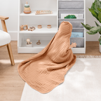 Baby Hooded Towels 6 Layer Muslin Cotton Towels (2 Pack)