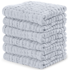 Baby Washcloths 100% Muslin Cotton by Comfy Cubs