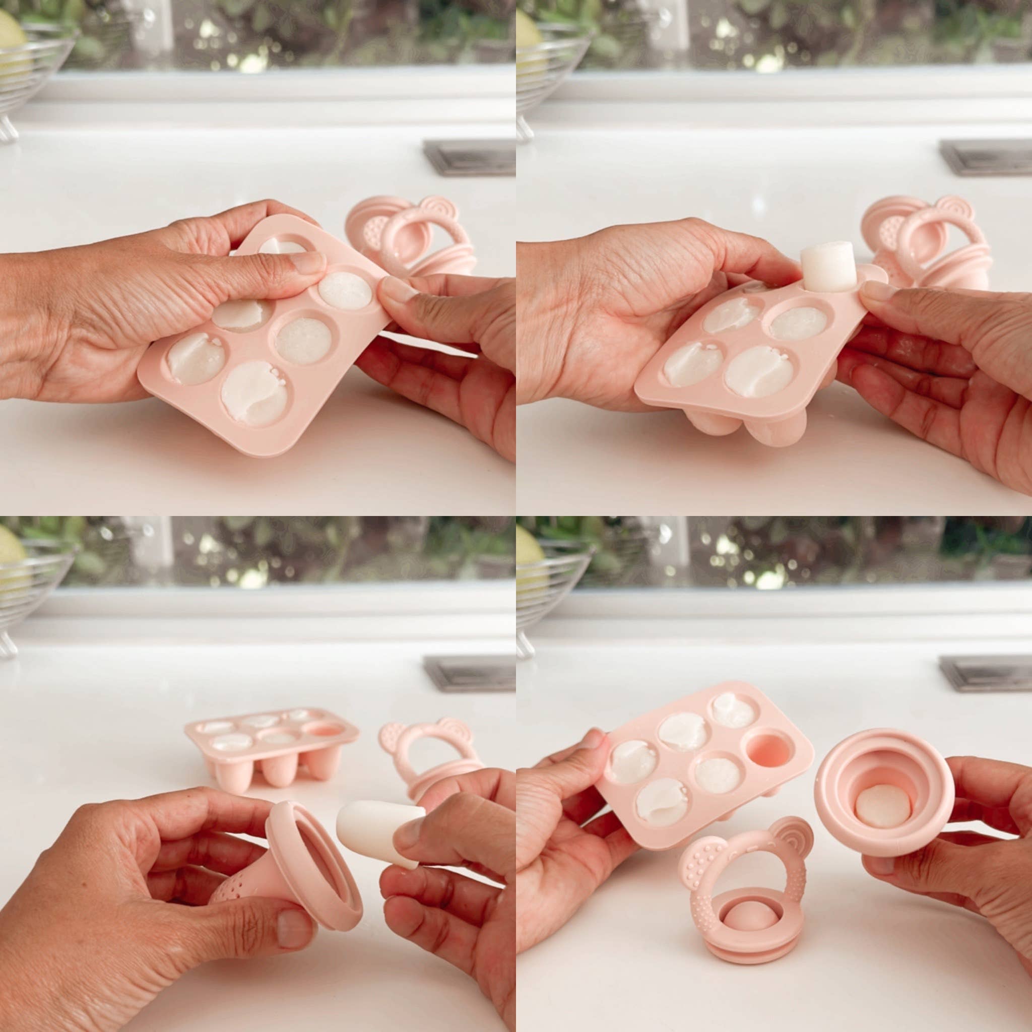 3pc Food & Fruit Pacifier Feeders with Freezer Tray