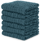 Baby Washcloths 100% Muslin Cotton by Comfy Cubs